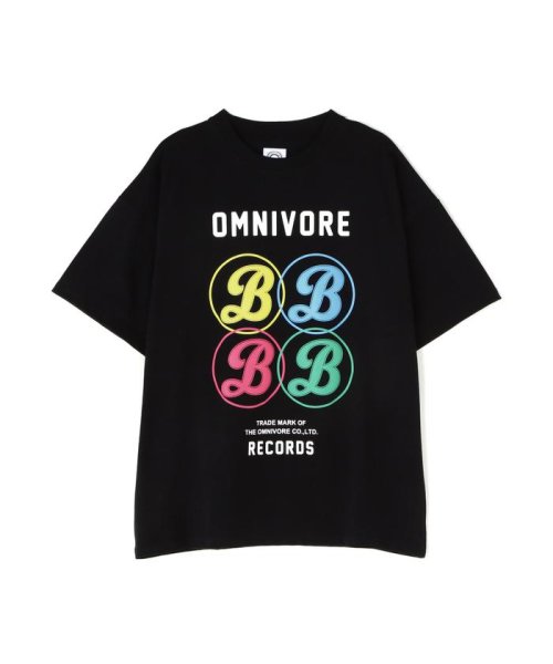 BEAVER(ビーバー)/B omnivore/ビーオムニボー RECORD S/S TEE/ブラック