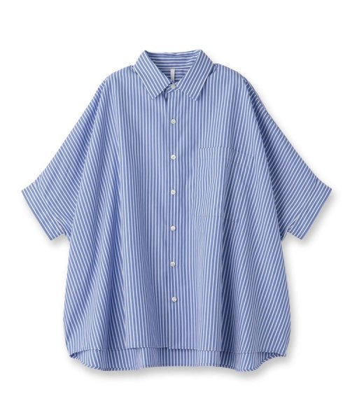 DRESSTERIOR(ドレステリア)/upper hights（アッパーハイツ）THE MILLY 半袖シャツ/サックスブルー（390）