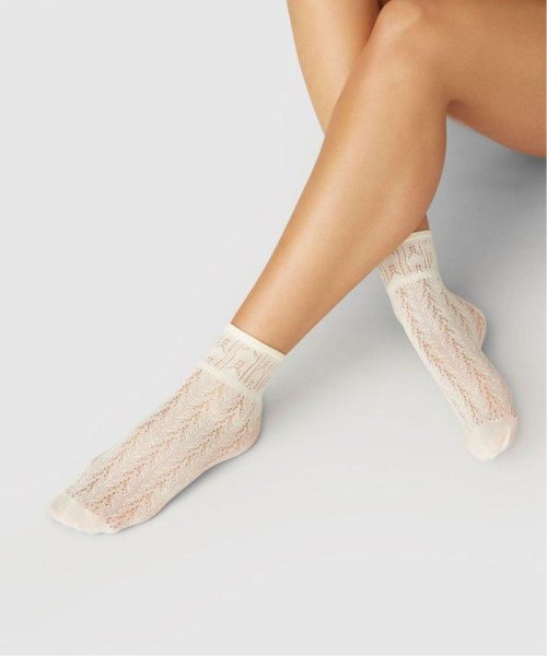 VERMEIL par iena(ヴェルメイユ　パー　イエナ)/【SWEDISH STOCKINGS/スウェーディッシュ ストッキング】ERICA CROCHET ソックス/ナチュラル