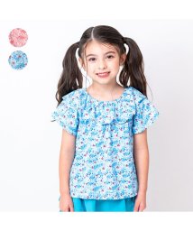 moujonjon/【子供服】 moujonjon (ムージョンジョン) 花柄プリントフリル半袖Tシャツ 80cm～140cm M42813/506058252