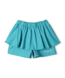 moujonjon(ムージョンジョン)/【子供服】 moujonjon (ムージョンジョン) ストレッチダンプフリル3分丈ショートパンツ 90cm～140cm M43114/ブルー