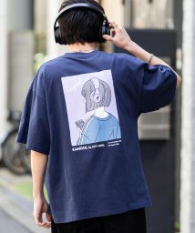 Rocky Monroe/KANGOL カンゴール Tシャツ 半袖 バックプリント メンズ レディース カットソー イラスト オーバーサイズ ビッグシルエット リラックス ゆったり クル/506058318