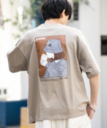 Rocky Monroe/KANGOL カンゴール Tシャツ 半袖 バックプリント メンズ レディース カットソー イラスト オーバーサイズ ビッグシルエット リラックス ゆったり クル/506058318