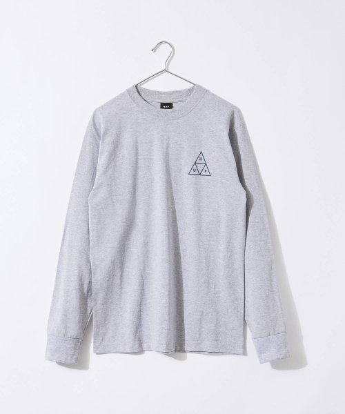 HUF(ハフ)/ハフ HUF SET TT L/S TEE TS01935 メンズ Tシャツ 長袖 ロングスリーブTシャツ ロンT カットソー ロゴ カジュアル シンプル スト/グレー