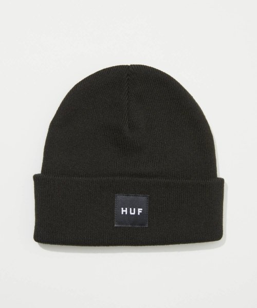 HUF(ハフ)/ハフ HUF SET BOX BEANIE BN00135 ビーニー ニット帽 ニットキャップ シンプル メンズ レディース ユニセックス/ブラック