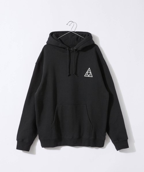 HUF(ハフ)/ハフ HUF SET TT P/O HOODIE PF00572 メンズ パーカー 長袖 プルオーバー カジュアル 裏起毛 シンプル ストリート スウェット フ/ブラック