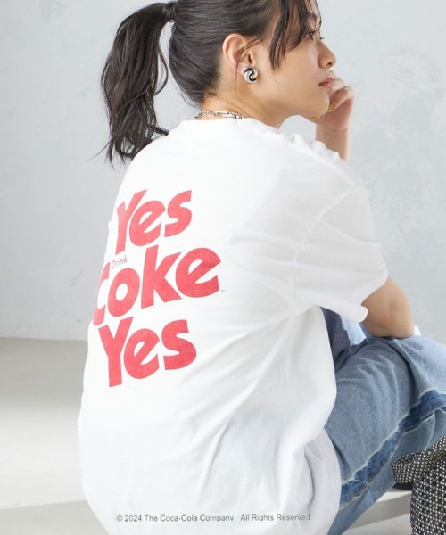 SHIPS WOMEN(シップス　ウィメン)/GOOD ROCK SPEED:beverage brand logo tee ◇/ホワイト