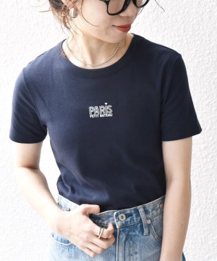 SHIPS any WOMEN/《一部追加予約》【SHIPS any別注】PETIT BATEAU:〈洗濯機可能〉PARIS プリント コンパクト TEE/506058421