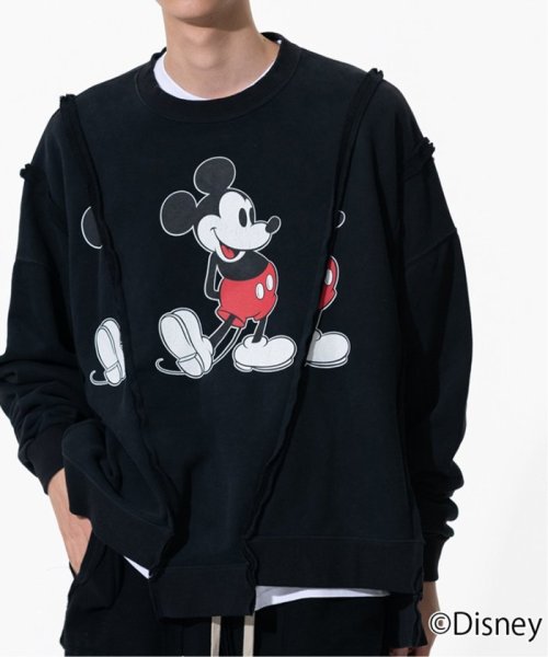 JOINT WORKS(ジョイントワークス)/DISCOVERED “Disney Collection”< Mickey > Wide Sweat/ブラック