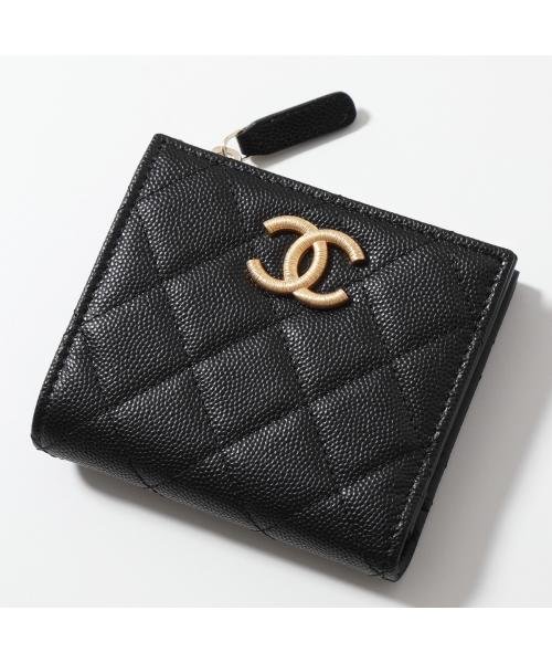 CHANEL(シャネル)/CHANEL 二つ折り財布 AP3526 B13703 MATELASSE マトラッセ/その他