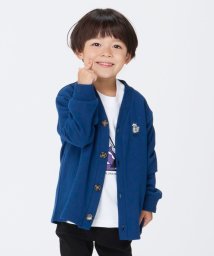 SHIPS Colors  KIDS(シップスカラーズ　キッズ)/SHIPS Colors:ミニ裏毛 ワンポイント スティッチ カーディガン(80~130cm)/ネイビー