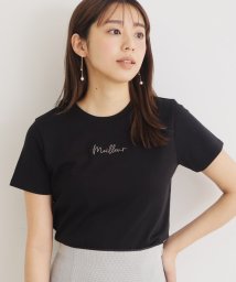 index(インデックス)/UV ロゴ刺繍コンパクトTシャツ【洗濯機洗い可】/ブラック（019）