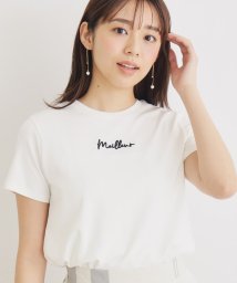 index(インデックス)/UV ロゴ刺繍コンパクトTシャツ【洗濯機洗い可】/オフホワイト（003）