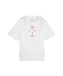 PUMA(プーマ)/ウィメンズ ESS+ パーム リゾート グラフィック 半袖 Tシャツ/PUMAWHITE