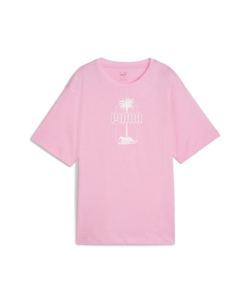 PUMA(プーマ)/ウィメンズ ESS+ パーム リゾート グラフィック 半袖 Tシャツ/PINKLILAC