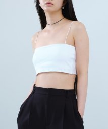 DRESSTERIOR(ドレステリア)/CODE A ｜ short bandeau bra top/ホワイト（001）