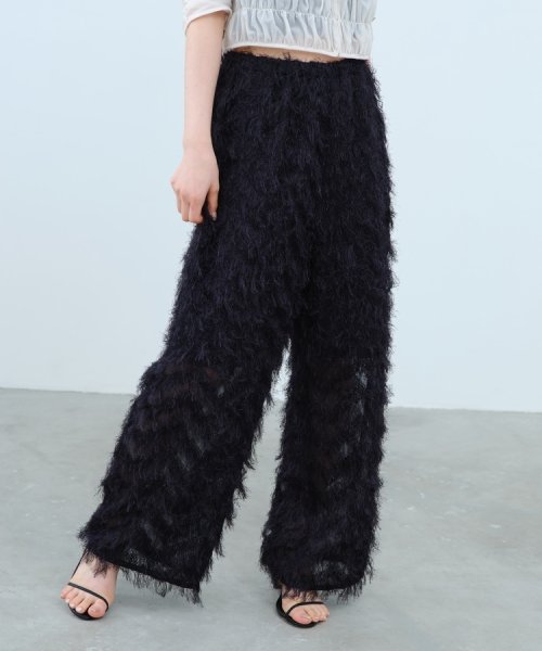 CODE A｜feather jacquard easy pants CODE FAV
