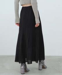 DRESSTERIOR(ドレステリア)/CODE A｜sheer flare skirt/ブラック（019）