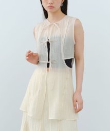 DRESSTERIOR(ドレステリア)/CODE A｜sheer ribbon design blouse/オフホワイト（003）