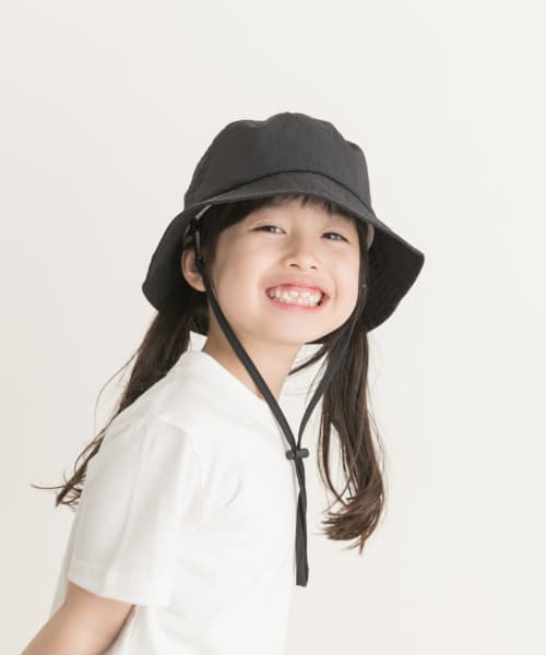 URBAN RESEARCH DOORS（Kids）(アーバンリサーチドアーズ（キッズ）)/撥水タフタバケットハット(KIDS)/BLACK