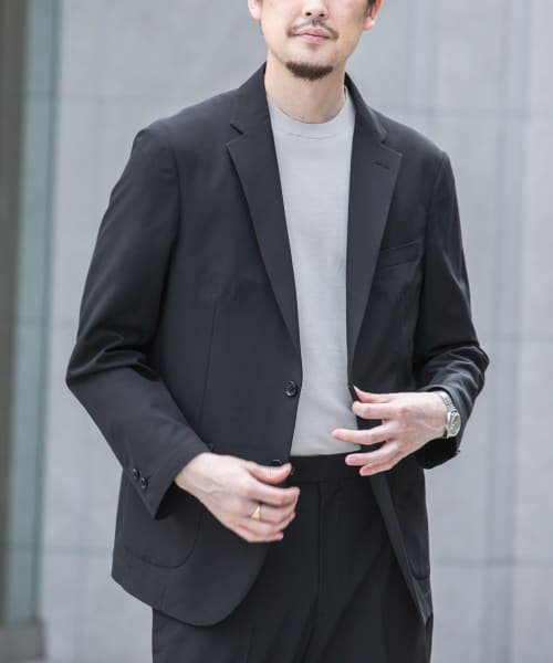 URBAN RESEARCH DOORS(アーバンリサーチドアーズ)/『イージーケア』LIFE STYLE TAILOR　4WAYストレッチライトコンフォータブルJK/BLACK