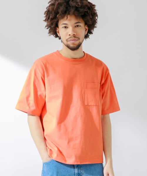 URBAN RESEARCH Sonny Label(アーバンリサーチサニーレーベル)/ヘビーウェイトショートスリーブTシャツ/オレンジ