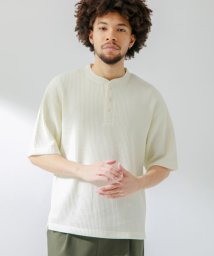 URBAN RESEARCH Sonny Label(アーバンリサーチサニーレーベル)/ワッフルヘンリーショートスリーブTシャツ/オフ