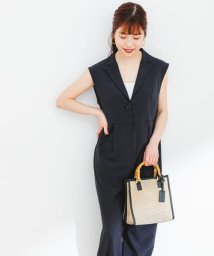 URBAN RESEARCH ROSSO(URBAN　RESEARCH　ROSSO)/【予約】『UR TECH DRYLUXE』F by ROSSO　テーラーカラーオールインワン/NAVY