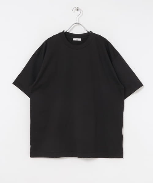 URBAN RESEARCH(アーバンリサーチ)/ATON　SUVIN 60/2　OVERSIZED T－SHIRTS/BLACK