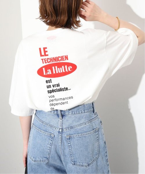 SLOBE IENA(スローブ　イエナ)/《予約》La Hutte / ラ・ユット SLOBE別注 ロゴTシャツ/レッド