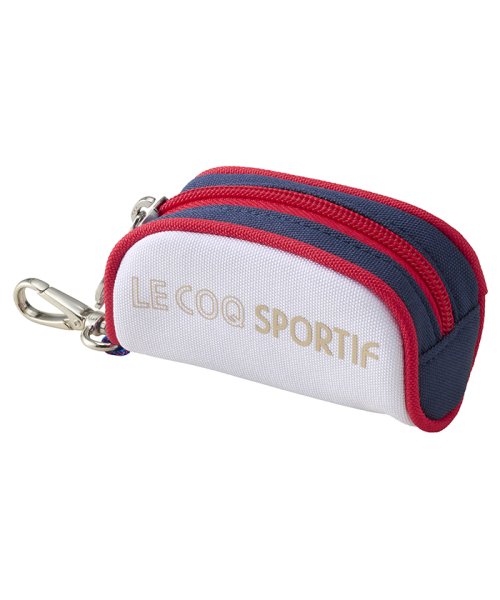 le coq sportif GOLF (ルコックスポルティフ（ゴルフ）)/ボールホルダー(2個用) 約10×4.5×4.5(cm)/ホワイト