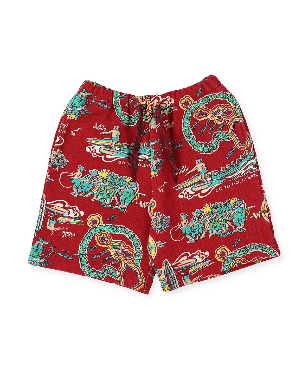 ゴートゥーハリウッド　パンツ　総柄 30%off 2025春夏 GTH 裏毛総柄パンツ 7；茶 32520503 GO TO