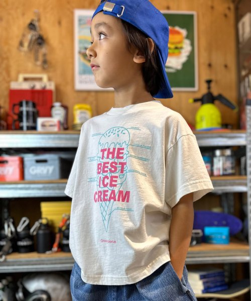 GROOVY COLORS(グルービーカラーズ)/ICE CREAM Tシャツ/ホワイト