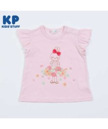KP(ケーピー)/KP(ケーピー)お花のmimiちゃん半袖Tシャツ(80～90)/ピンク