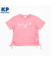 KP(ケーピー)/KP(ケーピー)花レース付きロゴ刺?の半袖Tシャツ(120～130)/その他