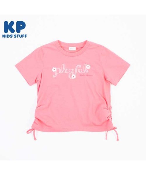 KP(ケーピー)/KP(ケーピー)花レース付きロゴ刺?の半袖Tシャツ(140～160)/その他