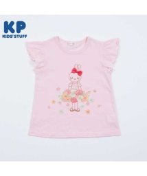 KP(ケーピー)/KP(ケーピー)お花のmimiちゃん半袖Tシャツ(140)/ピンク