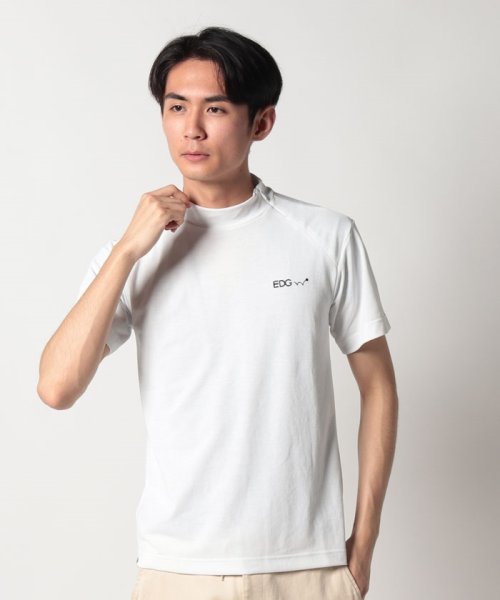 EDWIN(EDWIN)/#EDWIN GOLF          MOCK NECK H/S WHITE/ホワイト