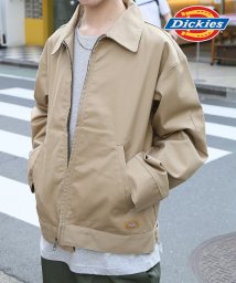 Dickies(Dickies)/【Dickies / ディッキーズ】 T/C/PUツイルFZIPブルゾン アウター ブルゾン ジップ 長袖 ポケット ステンカラー 3178－4130/ベージュ