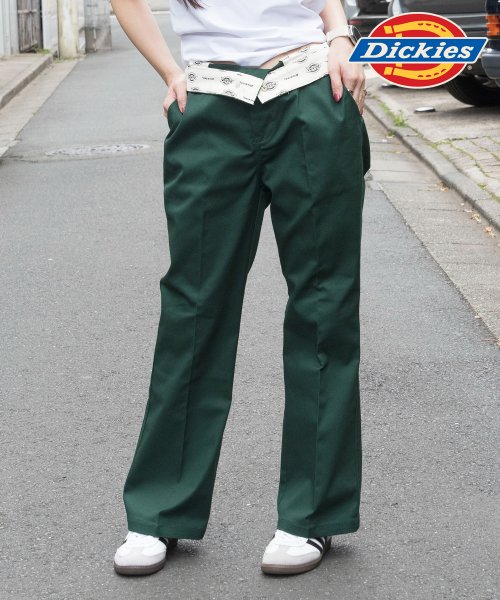 Dickies(Dickies)/【Dickies / ディッキーズ】センタークリースフレアパンツ 3187－6401/オリーブ