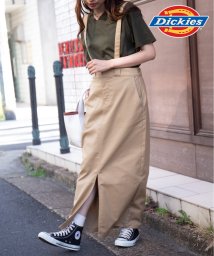 Dickies(Dickies)/【Dickies / ディッキーズ】サスペンダー タイトスカート ジャンパースカート オーバーオール スリット 3187－6402/ベージュ