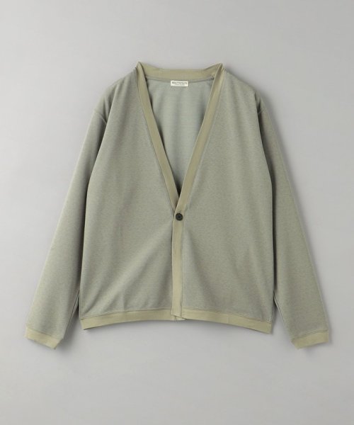 BEAUTY&YOUTH UNITED ARROWS(ビューティーアンドユース　ユナイテッドアローズ)/クリスピー POLY 1ボタン カーディガン/LT.GRAY