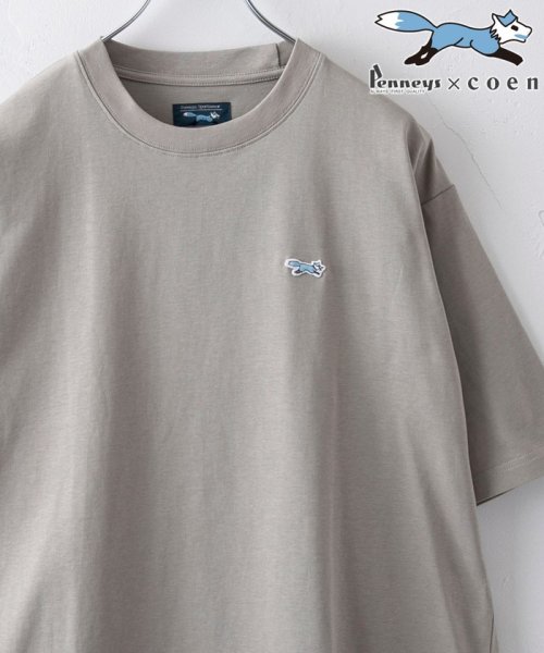 coen(coen)/Penneys（ぺニーズ）別注クルーネックTシャツ（WEB限定カラー）/BEIGE