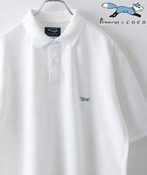 coen(coen)/Penneys（ぺニーズ）別注 ポロシャツ/WHITE