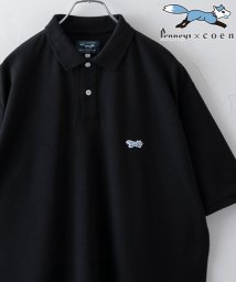 coen(coen)/Penneys（ぺニーズ）別注 ポロシャツ/BLACK