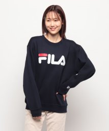 FILA(フィラ)/裏起毛デカロゴ トレーナー/ネイビー