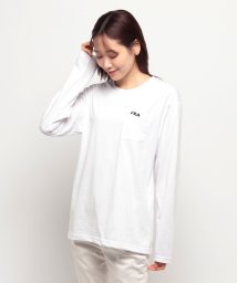 FILA(フィラ)/ポケット付きワンポイントTシャツ/ホワイト