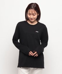 FILA(フィラ)/ポケット付きワンポイントTシャツ/ブラック