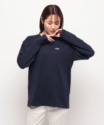 FILA(フィラ)/ポケット付きワンポイントTシャツ/ネイビー