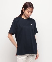 FILA(フィラ)/ポケット付きワンポイントTシャツ/ネイビー